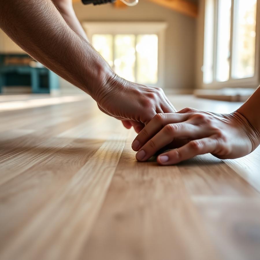 Detail craftsmanship in hardwood flooring